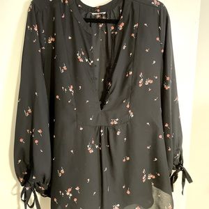 Sheer Floral Blouse